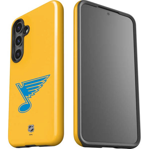 NHL St. Louis Blues Solid Background Galaxy S24 Impact Case